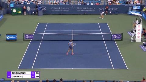Tennis Channel Events | TC 2021 W&s Open R16 Teichmann Def. Osaka STN Video